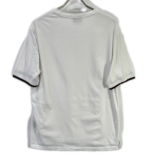 HERMES White Layered Sleeve Crewneck Cotton T-Shirt Size S
