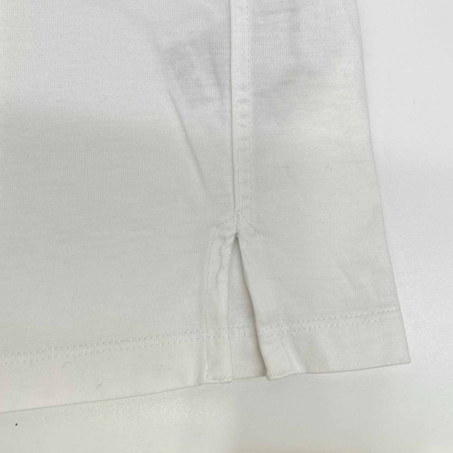 HERMES White Layered Sleeve Crewneck Cotton T-Shirt Size S