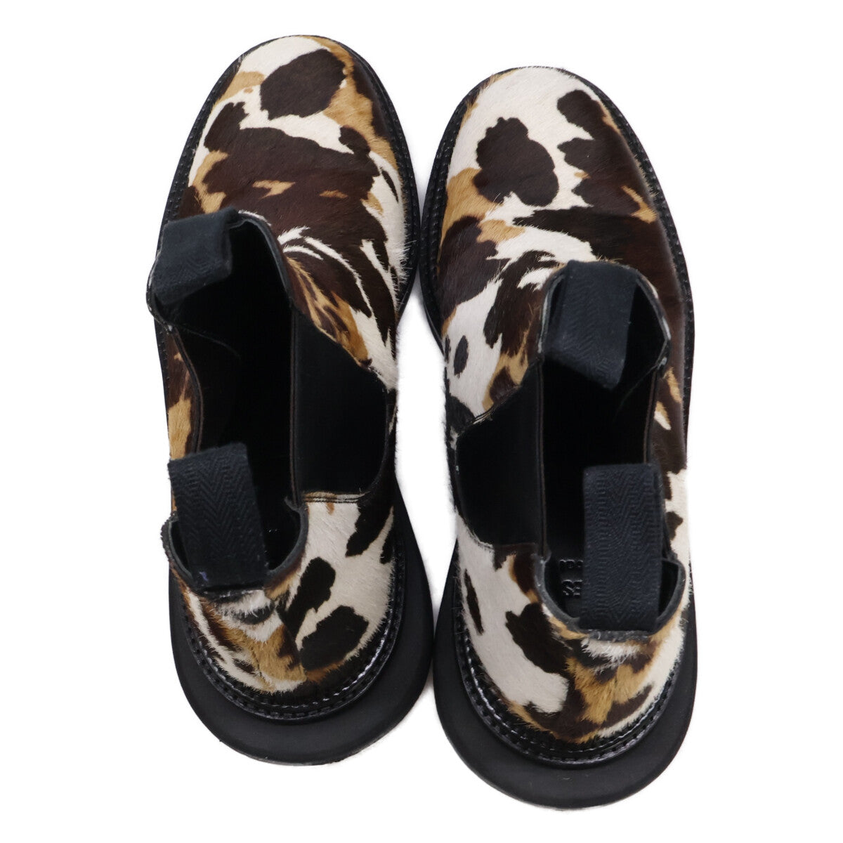 J.M. WESTON x Sacai Calf Hair Chelsea Boots Size UK 6.5