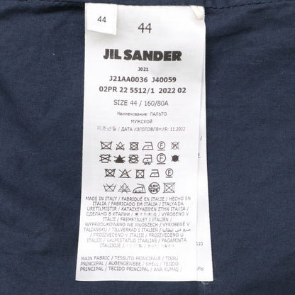 JIL SANDER 22AW Patterned Wool Coat White Size 44