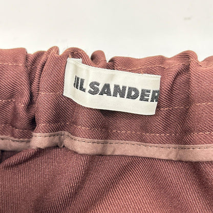 JILSANDER J21KA0012 Gabardine Tapered Pants Brown Size 44