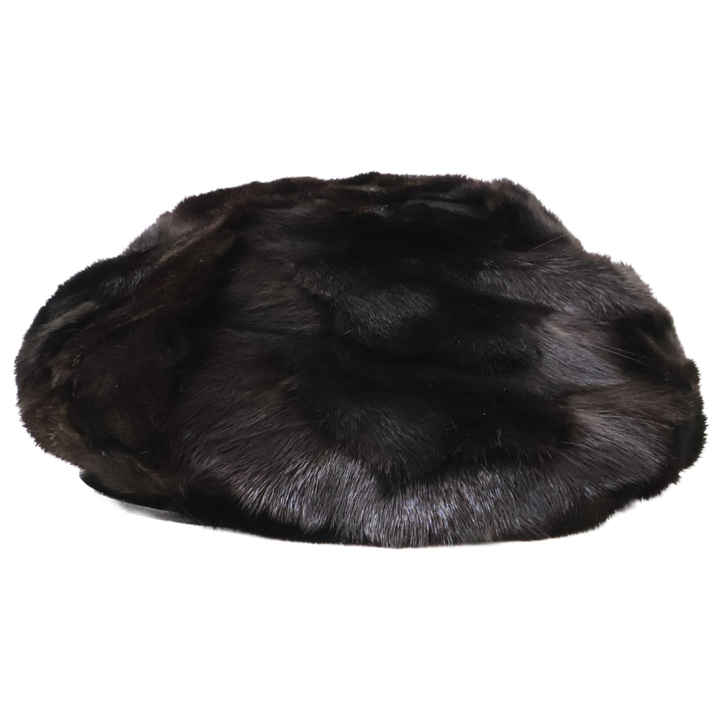 BURBERRY Mink Fur Flat Cap Black Size M