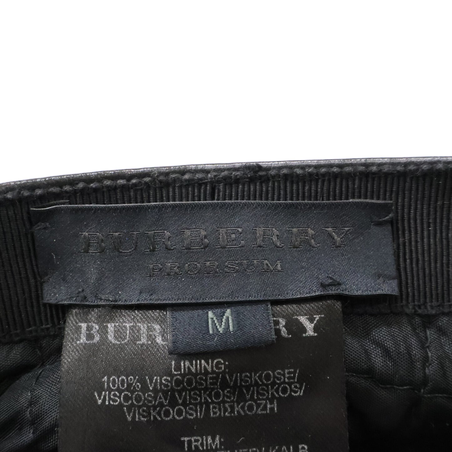 BURBERRY Mink Fur Flat Cap Black Size M