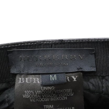 BURBERRY Mink Fur Flat Cap Black Size M
