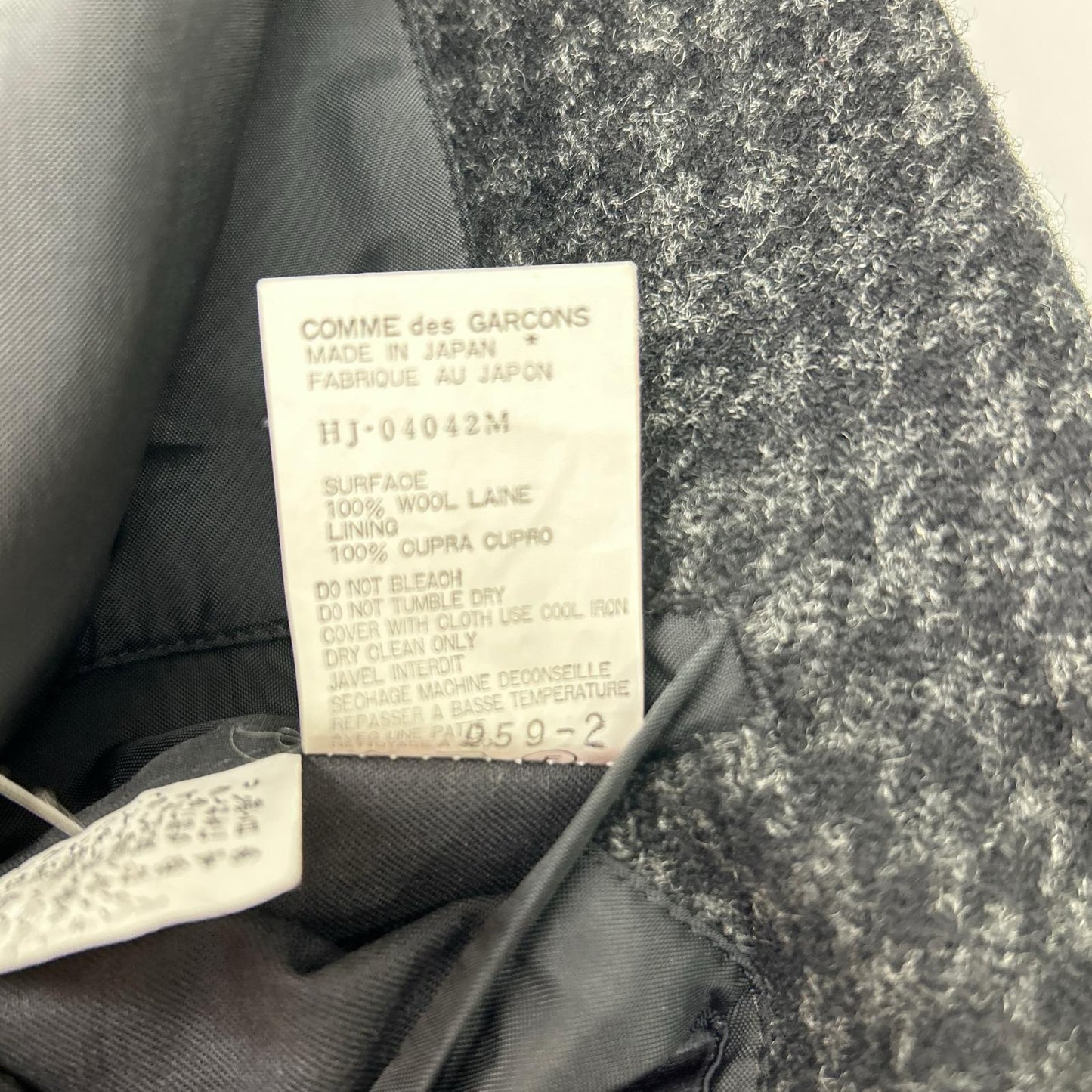 COMMEdesGARCONS HOMME 90s Houndstooth Jacket Black Size M