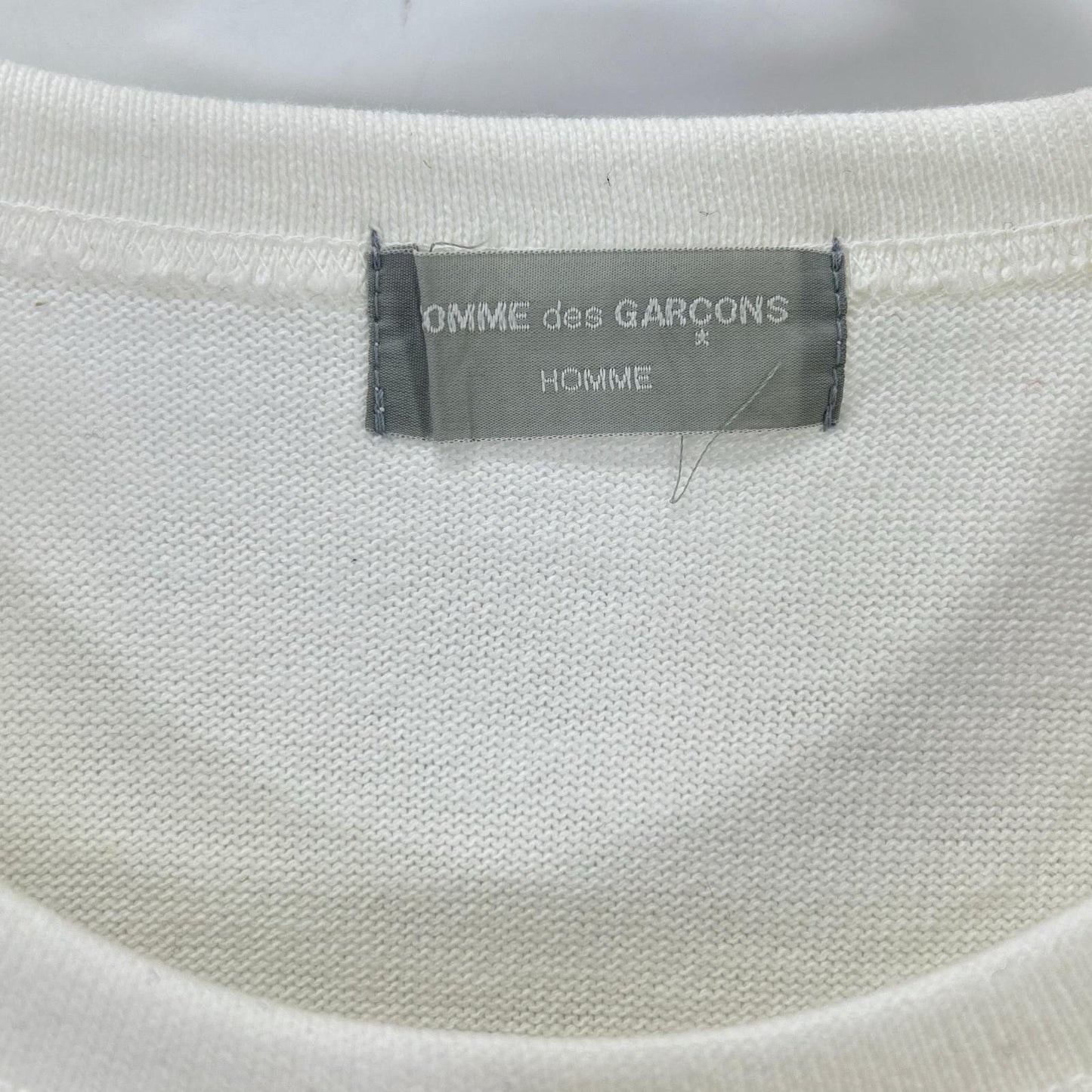 COMMEdesGARCONS HOMME 90s Ribbed T-Shirt White