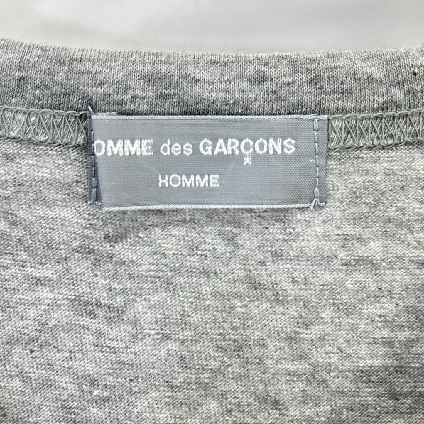 COMMEdesGARCONS HOMME 90s Logo Print T-Shirt Gray