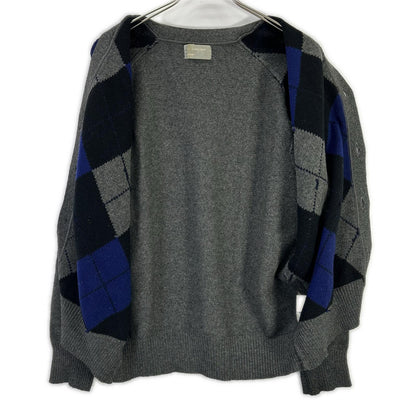 COMMEdesGARCONS HOMME 90s Argyle Cardigan Gray