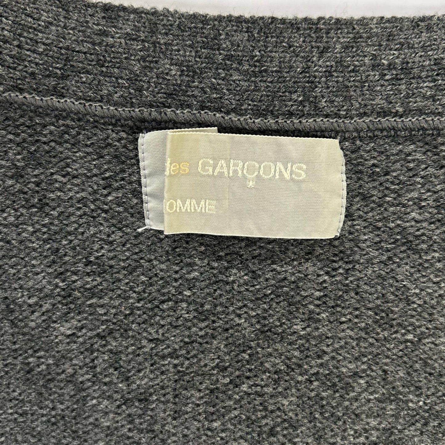 COMMEdesGARCONS HOMME 90s Argyle Cardigan Gray