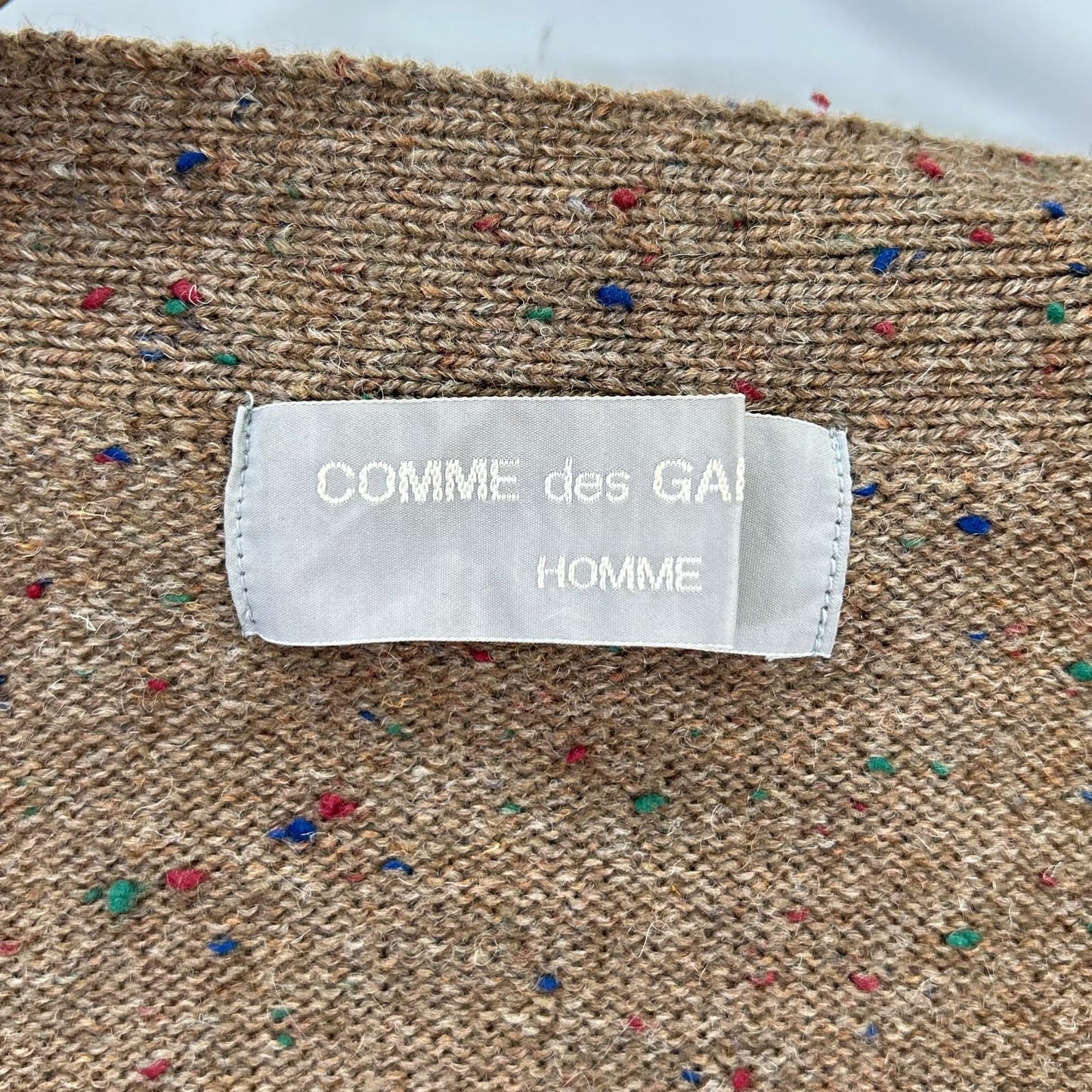 COMMEdesGARCONS HOMME 90s Mix Color Cardigan Brown