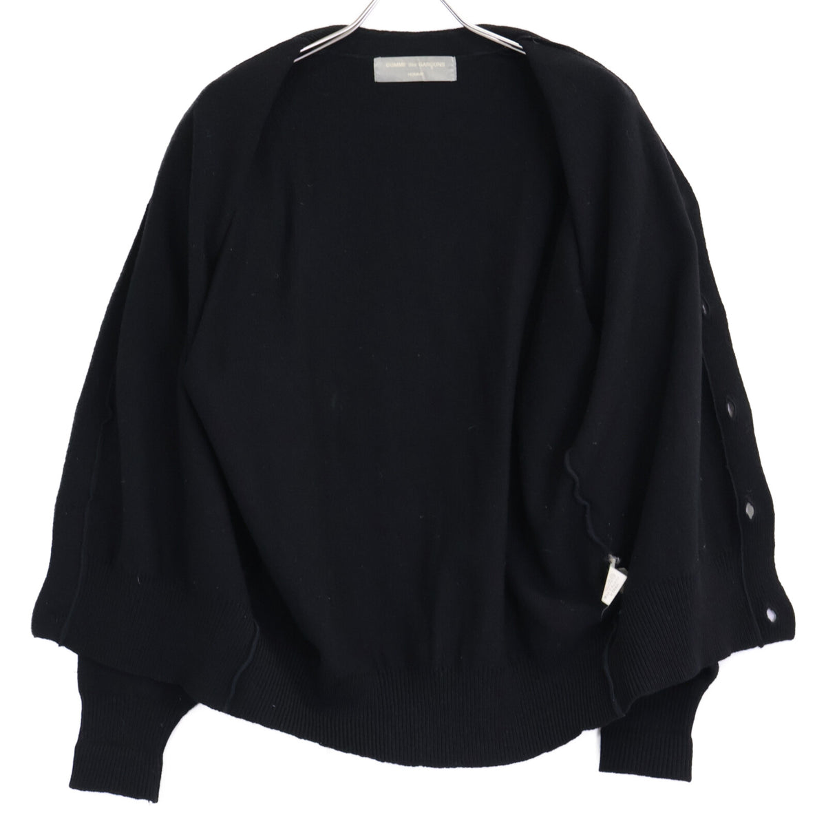 COMMEdesGARCONS HOMME AD1991 Elk Print Cardigan Black