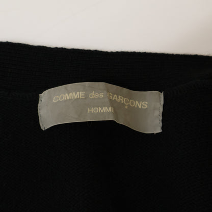 COMMEdesGARCONS HOMME AD1991 Elk Print Cardigan Black