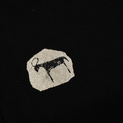 COMMEdesGARCONS HOMME AD1991 Elk Print Cardigan Black