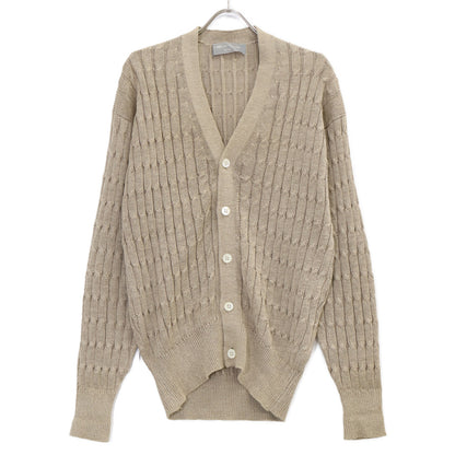 COMMEdesGARCONS HOMME 90s Linen Knit Cardigan Beige