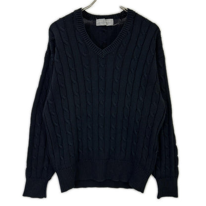 COMMEdesGARCONS HOMME 89' Aran Knit Black Cotton