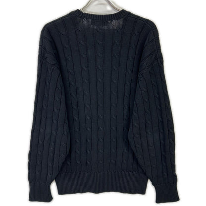 COMMEdesGARCONS HOMME 89' Aran Knit Black Cotton
