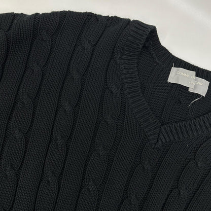COMMEdesGARCONS HOMME 89' Aran Knit Black Cotton