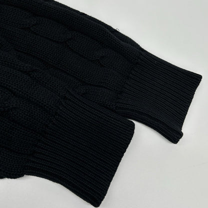 COMMEdesGARCONS HOMME 89' Aran Knit Black Cotton