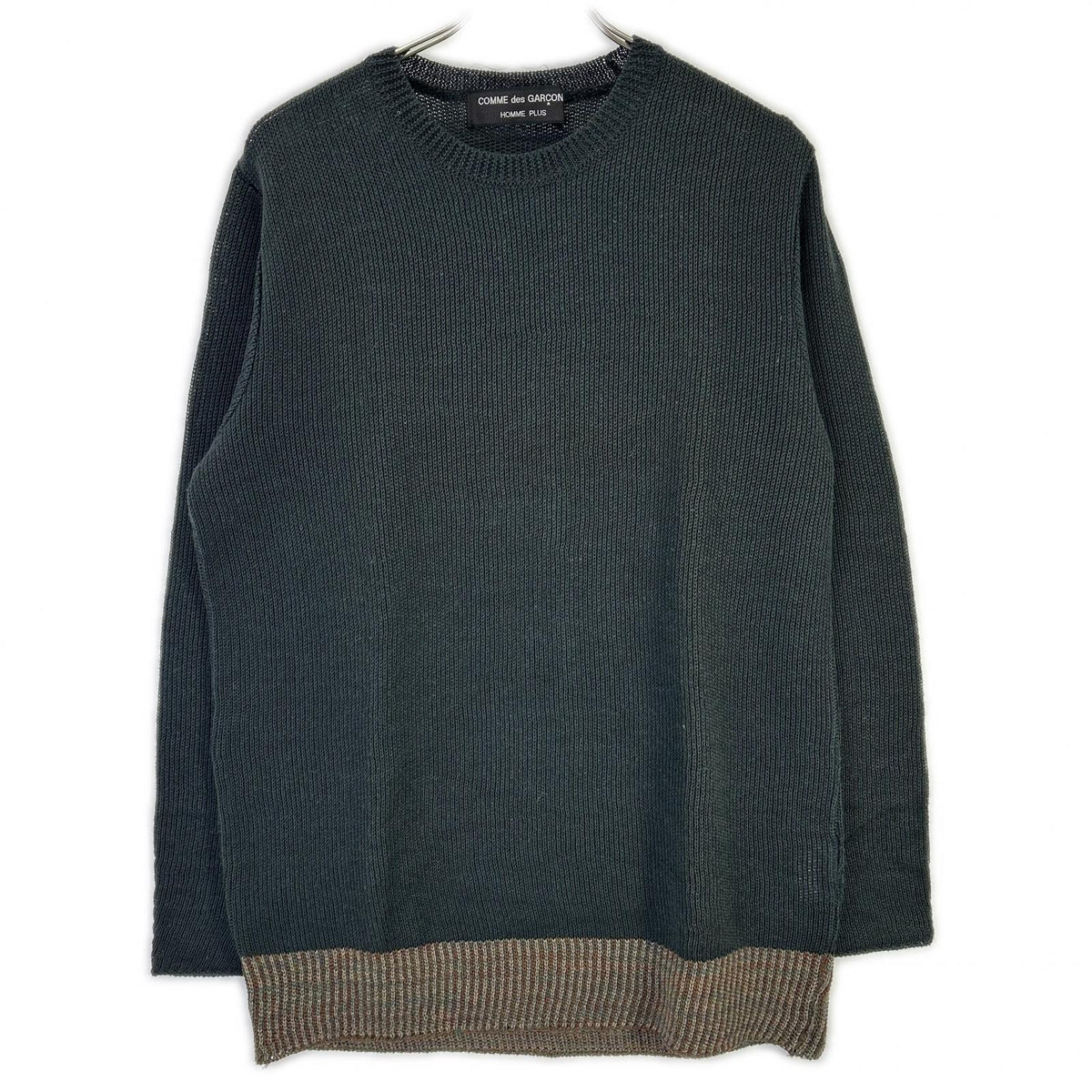 COMMEdesGARCONS HOMME PLUS AD1993 Bleach Knit Navy
