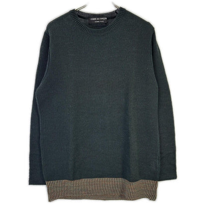 COMMEdesGARCONS HOMME PLUS AD1993 Bleach Knit Navy