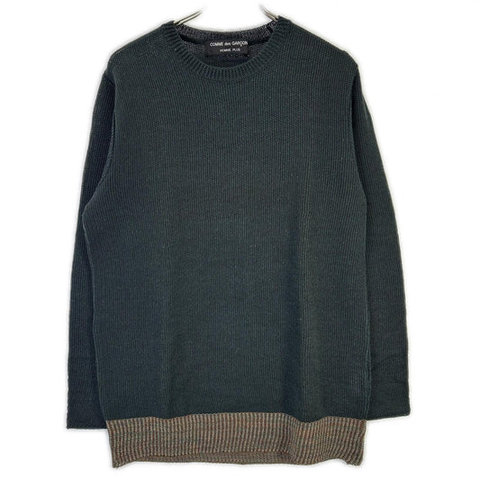 COMMEdesGARCONS HOMME PLUS AD1993 Bleach Knit Navy