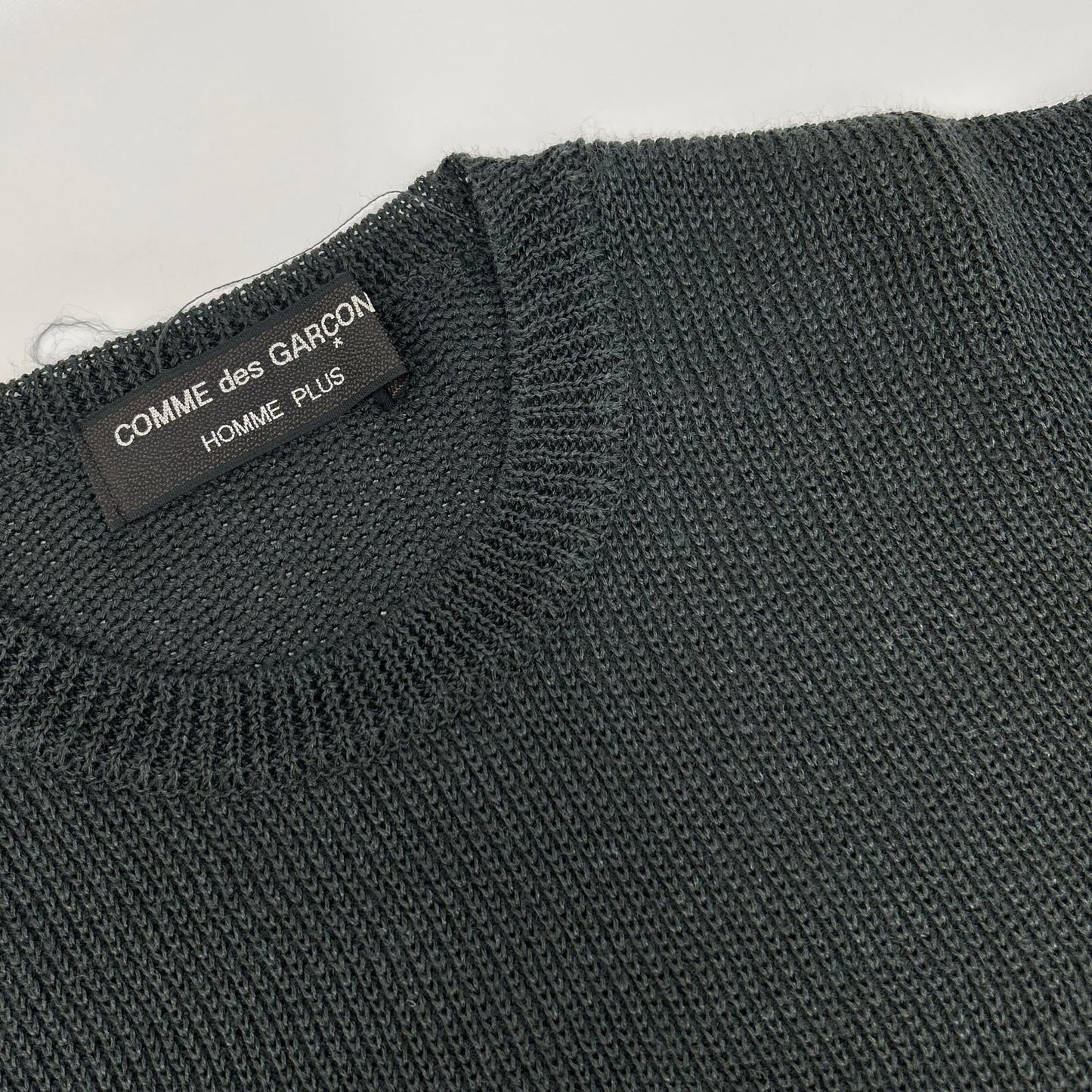 COMMEdesGARCONS HOMME PLUS AD1993 Bleach Knit Navy