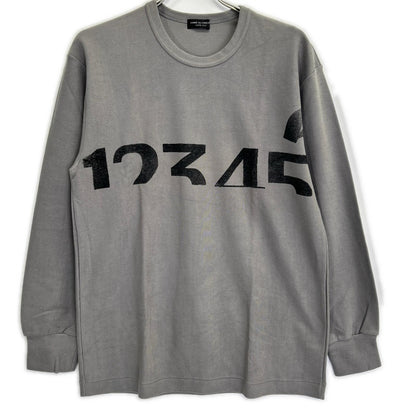 COMMEdesGARCONS HOMME PLUS 95AW Sleep Pigment Long Sleeve Gray