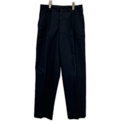 COMMEdesGARCONS HOMME 80s Black 2-Tuck Wide Trousers Size M