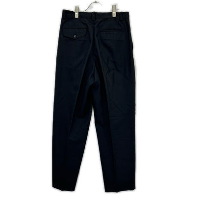 COMMEdesGARCONS HOMME 80s Black 2-Tuck Wide Trousers Size M