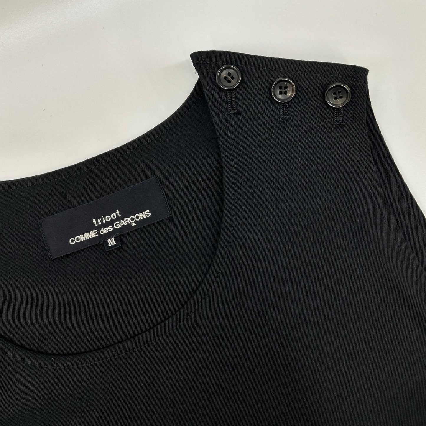 tricotCOMMEdesGARCONS 90s Black Flared Dress Size M