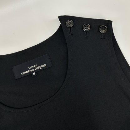 tricotCOMMEdesGARCONS 90s Black Flared Dress Size M