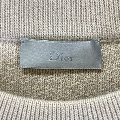 Dior HOMME Kris Van Assche Era Trimming Knit Beige Size XS