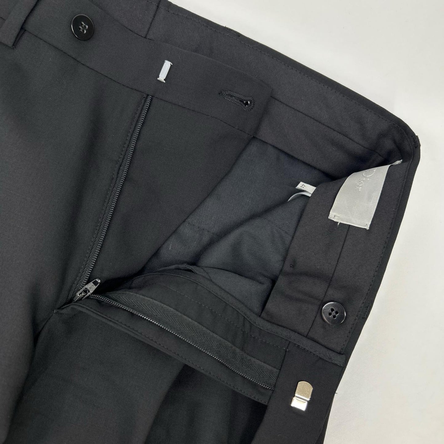 Dior HOMME Kris Van Assche Wool Trousers Black Size 44