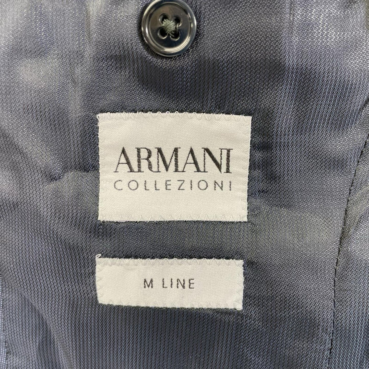 ARMANICOLLEZIONI M-LINE Navy Wool Suit Size 36