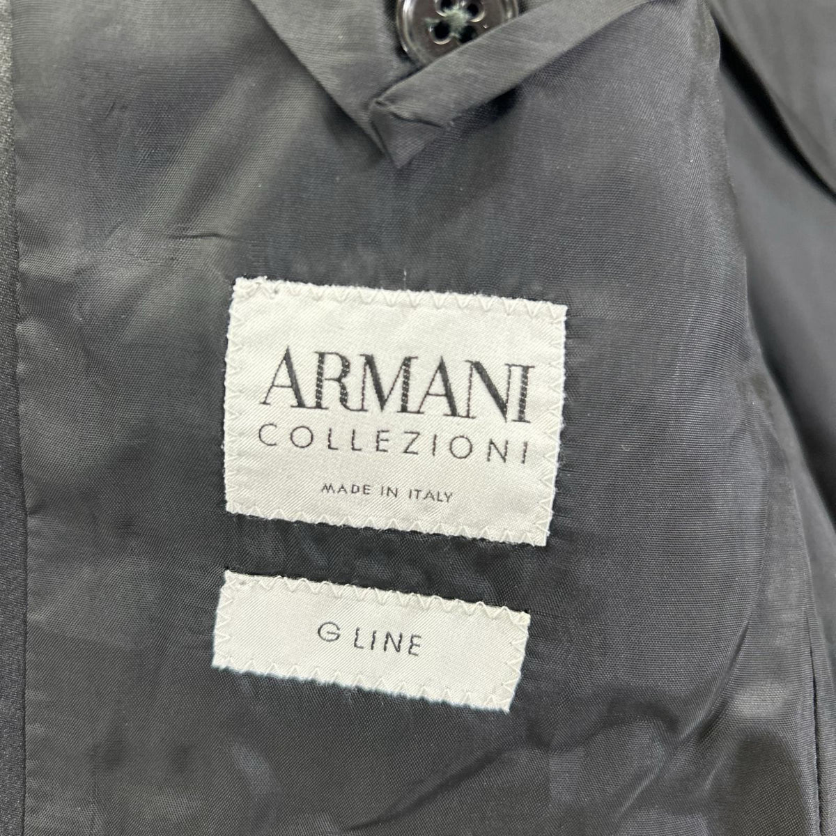 ARMANICOLLEZIONI G-LINE Black Wool Suit Size S