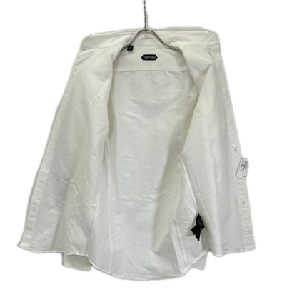 TOM FORD White Cotton Oxford Shirt Size 38