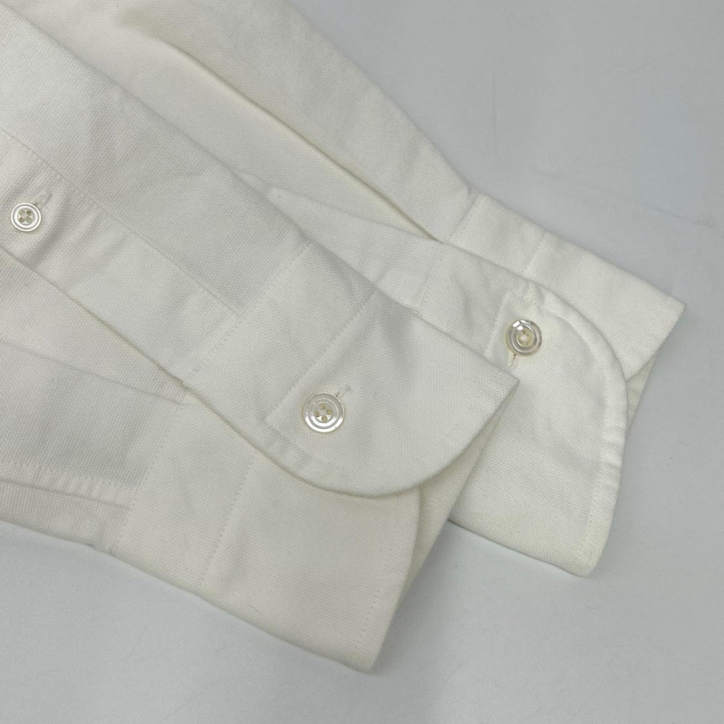 TOM FORD White Cotton Oxford Shirt Size 38