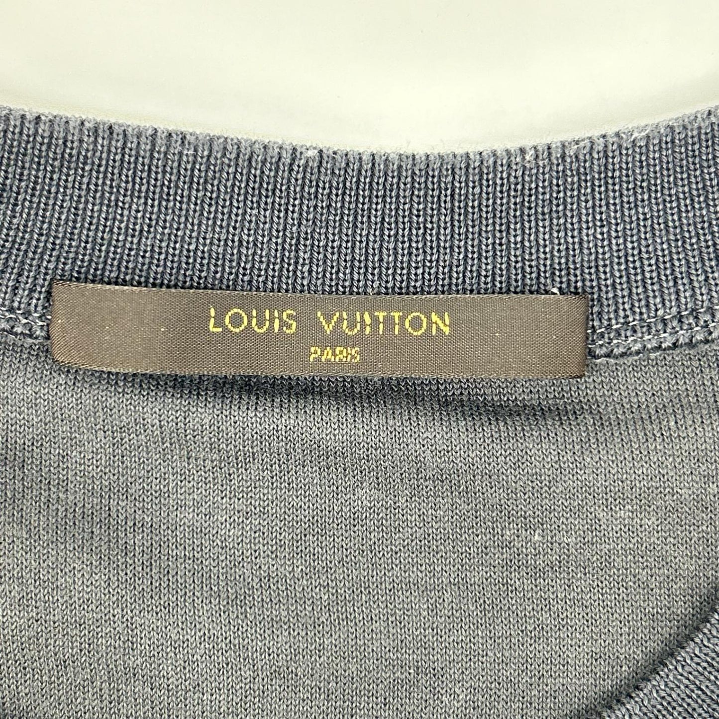 LOUIS VUITTON Kim Jones Era Dark Gray Cotton Knit Size XS