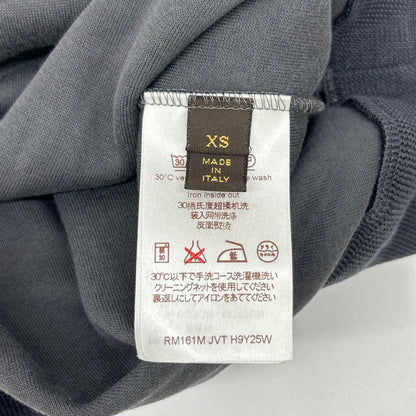 LOUIS VUITTON Kim Jones Era Dark Gray Cotton Knit Size XS