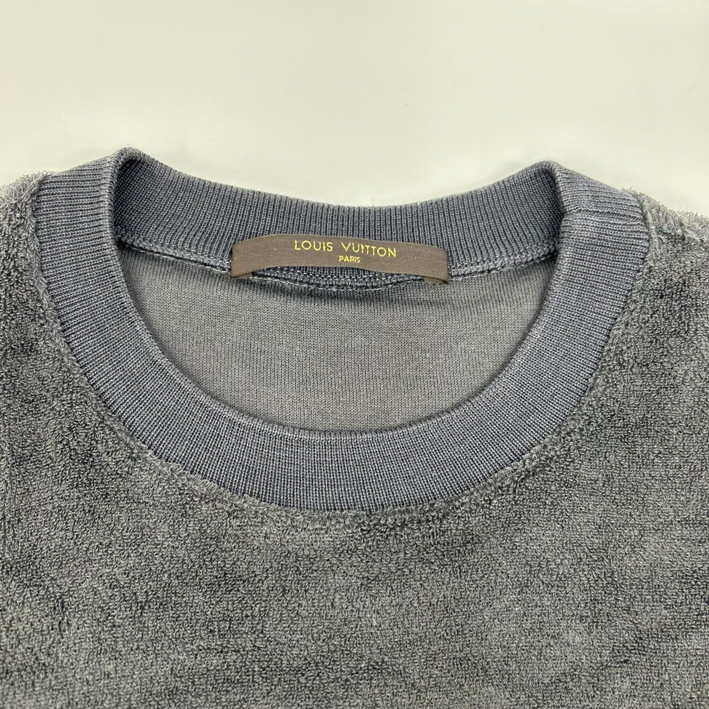 LOUIS VUITTON Kim Jones Era Dark Gray Cotton Knit Size XS