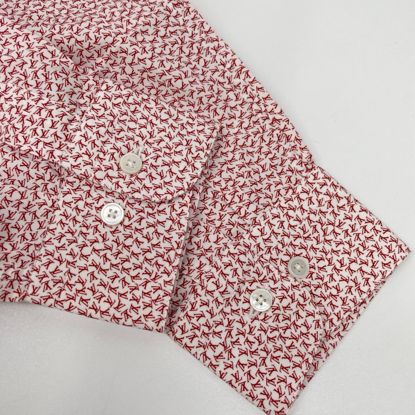 LOUIS VUITTON Kim Jones Era Micro LV Logo Shirt Size XS