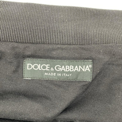 DOLCE&GABBANA Black Polyester Track Jacket Size 46