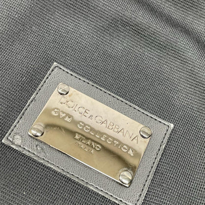 DOLCE&GABBANA Black Polyester Track Jacket Size 46