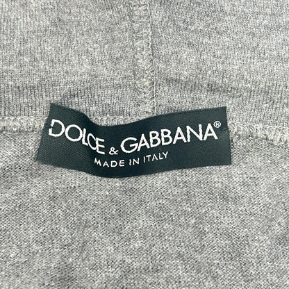 DOLCE&GABBANA Gray Cotton Cashmere Zip-Up Size 46