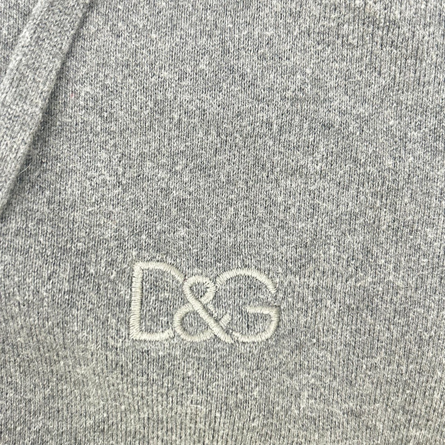 DOLCE&GABBANA Gray Cotton Cashmere Zip-Up Size 46