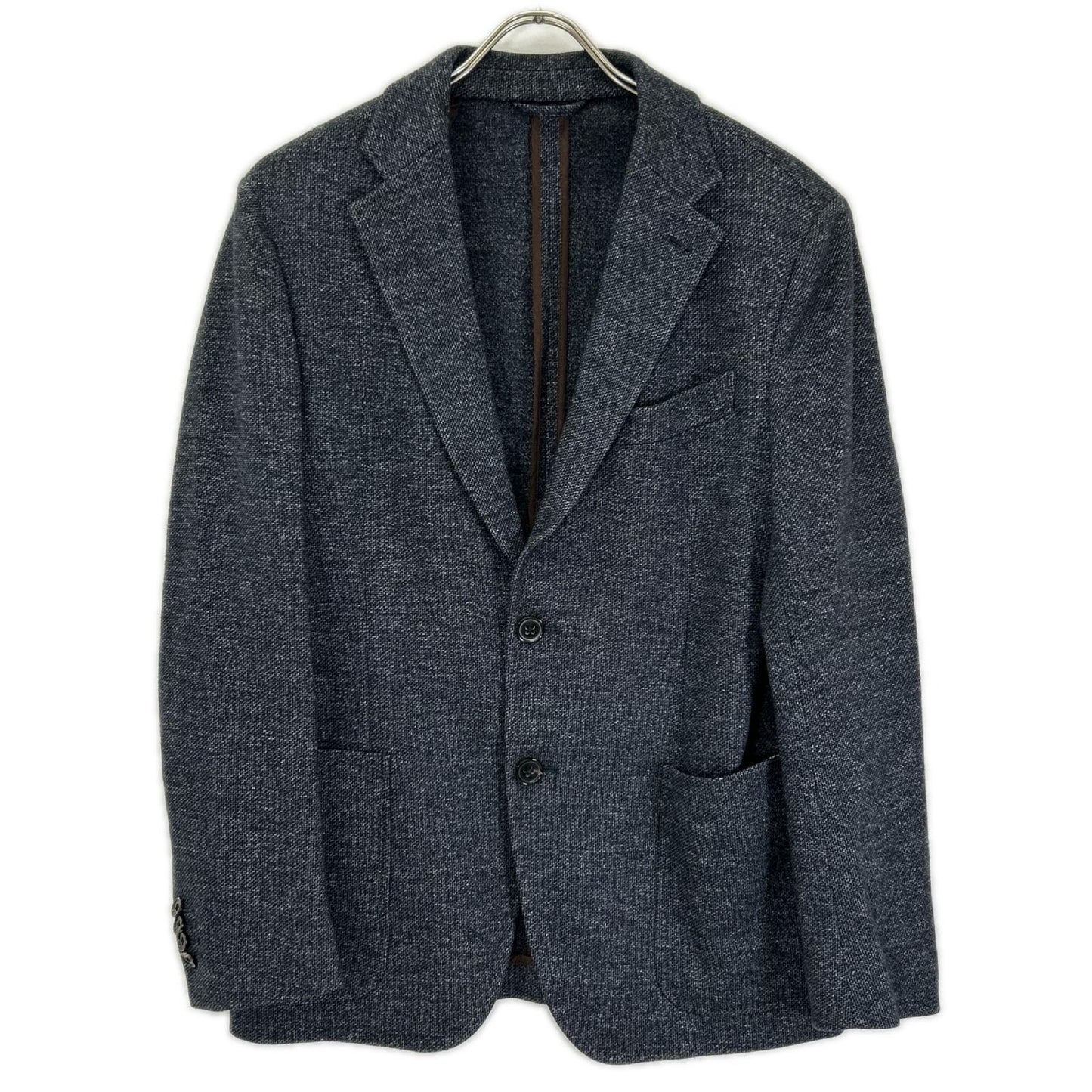 Ermenegildo Zegna Gray Cotton Jersey Jacket Size 48