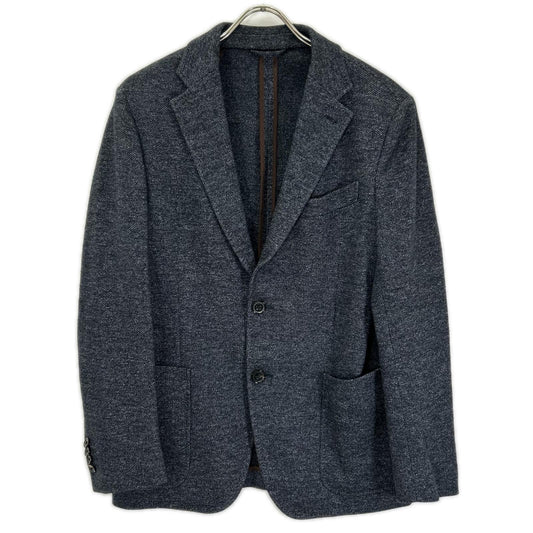 Ermenegildo Zegna Gray Cotton Jersey Jacket Size 48