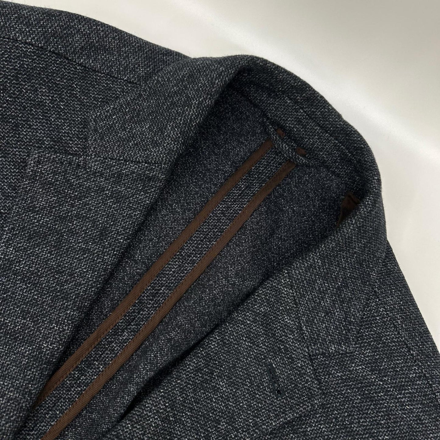 Ermenegildo Zegna Gray Cotton Jersey Jacket Size 48
