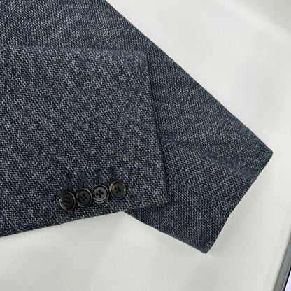 Ermenegildo Zegna Gray Cotton Jersey Jacket Size 48