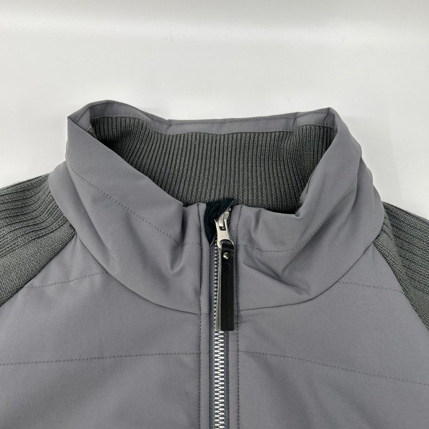 Travis Mathew Gray Hybrid Knit Insulation Jacket Size L
